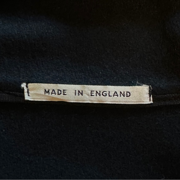 BURBERRY’S | Hooded Navy Blue Button Up Wool Maxi Over Coat Jacket Trench - Picture 15 of 16